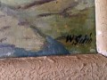 Óleo original sobre madera pintado y firmado por W. Gisin.